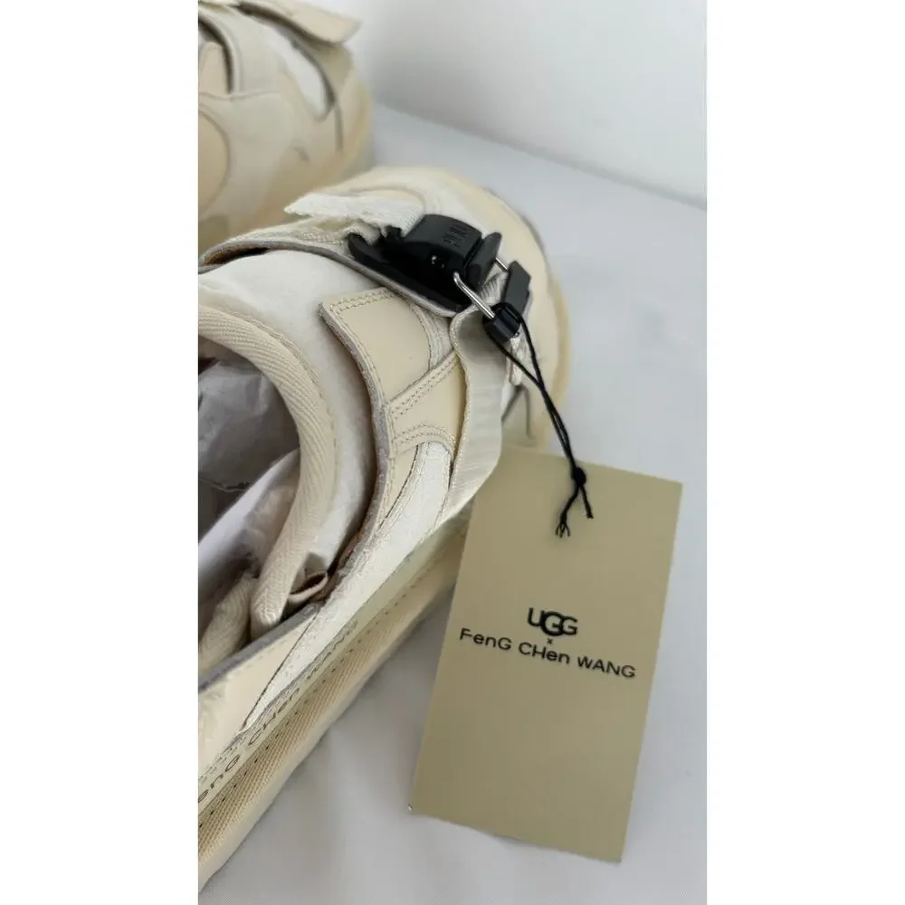 UGG X Feng Chen Wang Tasman Cream Slipper Leather Suede Mens 7 Womens 8 New